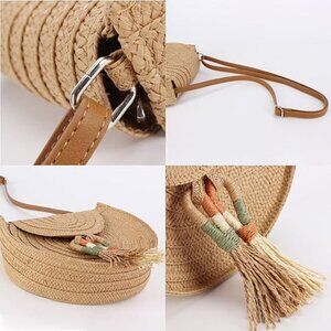 NWT- Summer Straw Crochet Beach Crossbody
